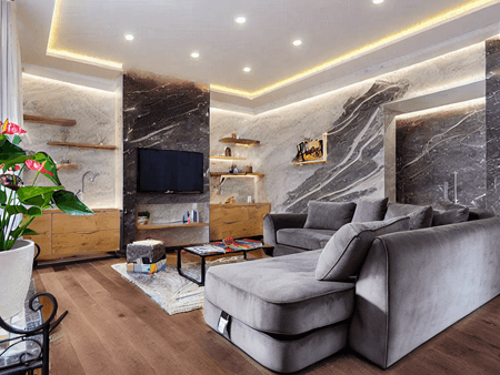 fill the room with furniture using ai