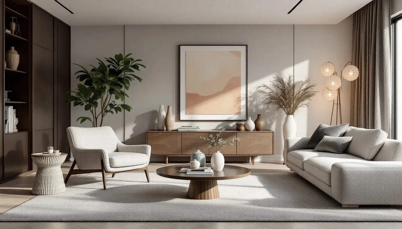 Shoppable furniture in a designed room