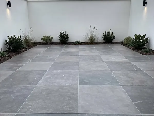 Backyard before AI redesign