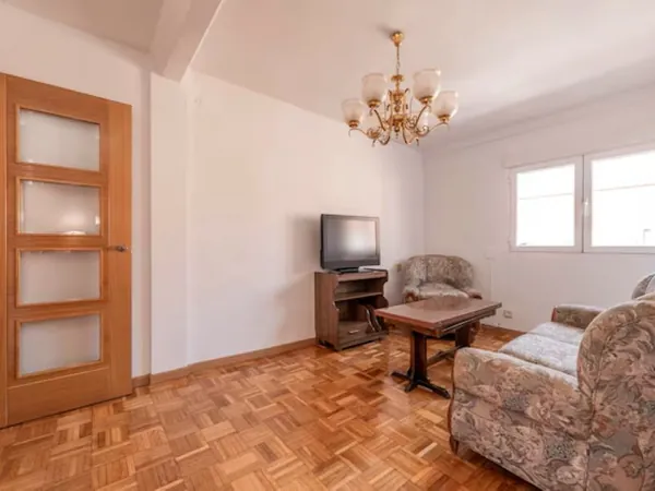Living room before AI redesign