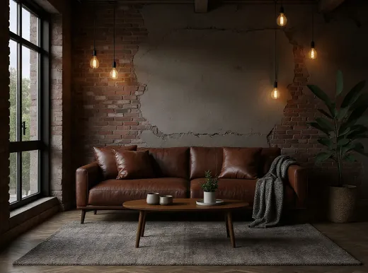 Industrial living room redesign