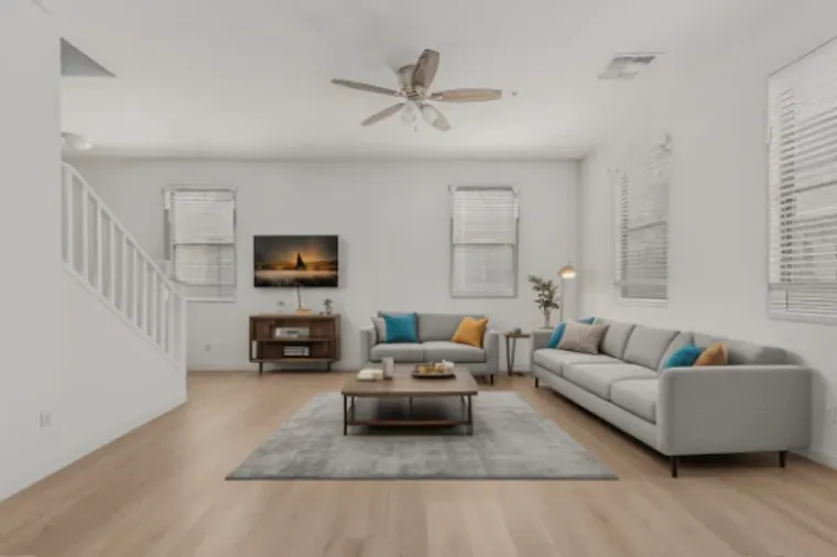 Room redesigned with HomeDesignsAI