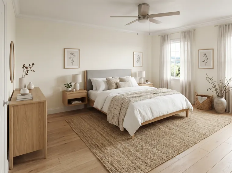 Room redesigned with HomeDesignsAI