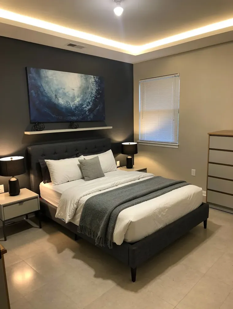 Room redesigned with HomeDesignsAI